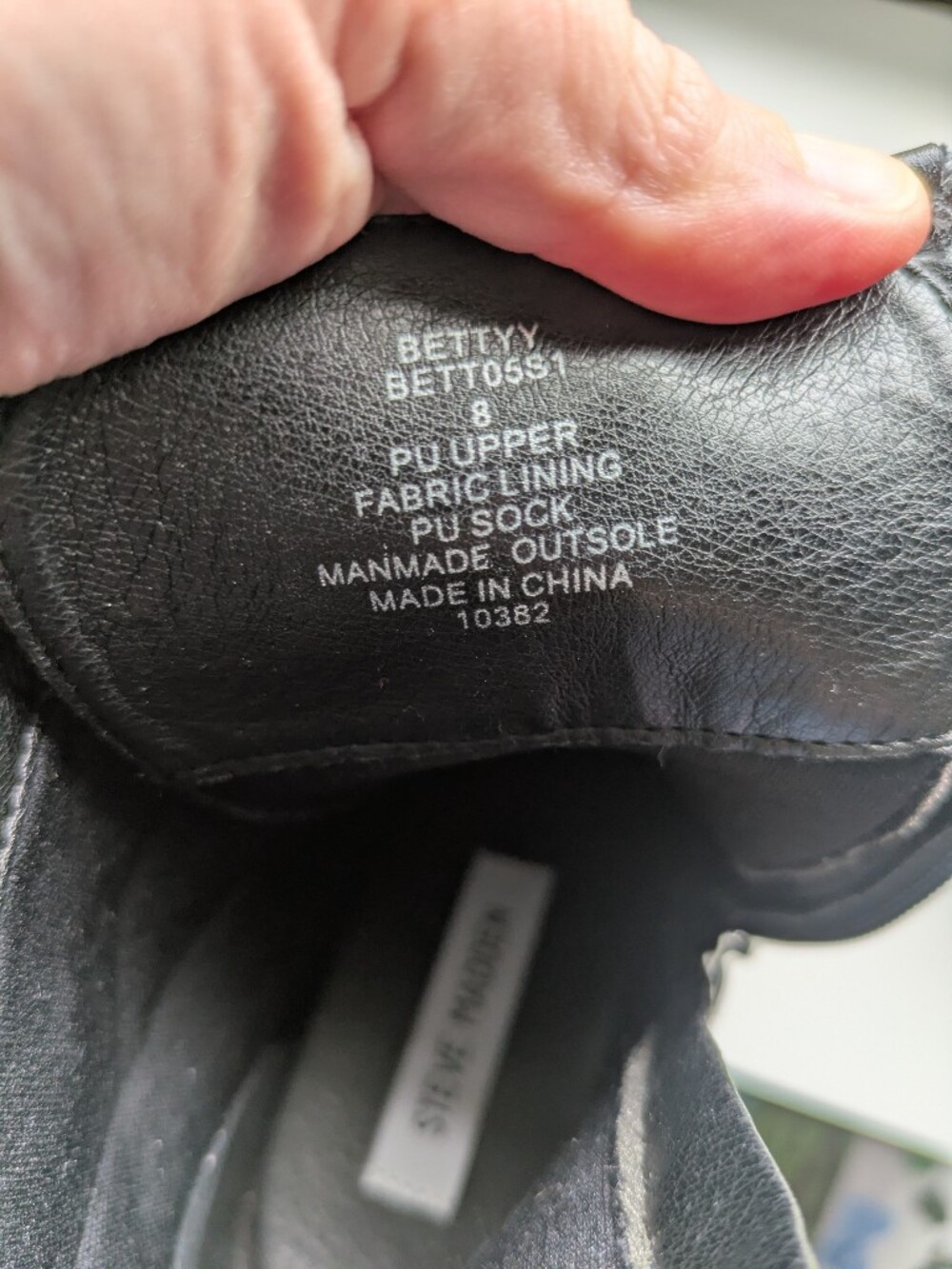 Steve Madden Bettyy Black Platform Combat Boots 8 Vegan Leather - Picture 8 of 12